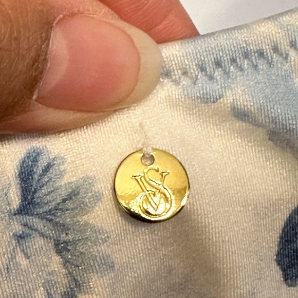 Women's Victoria's Secret Swim Wicked Push Up Blue & White Floral Swimsuit MED - Picture 10 of 10